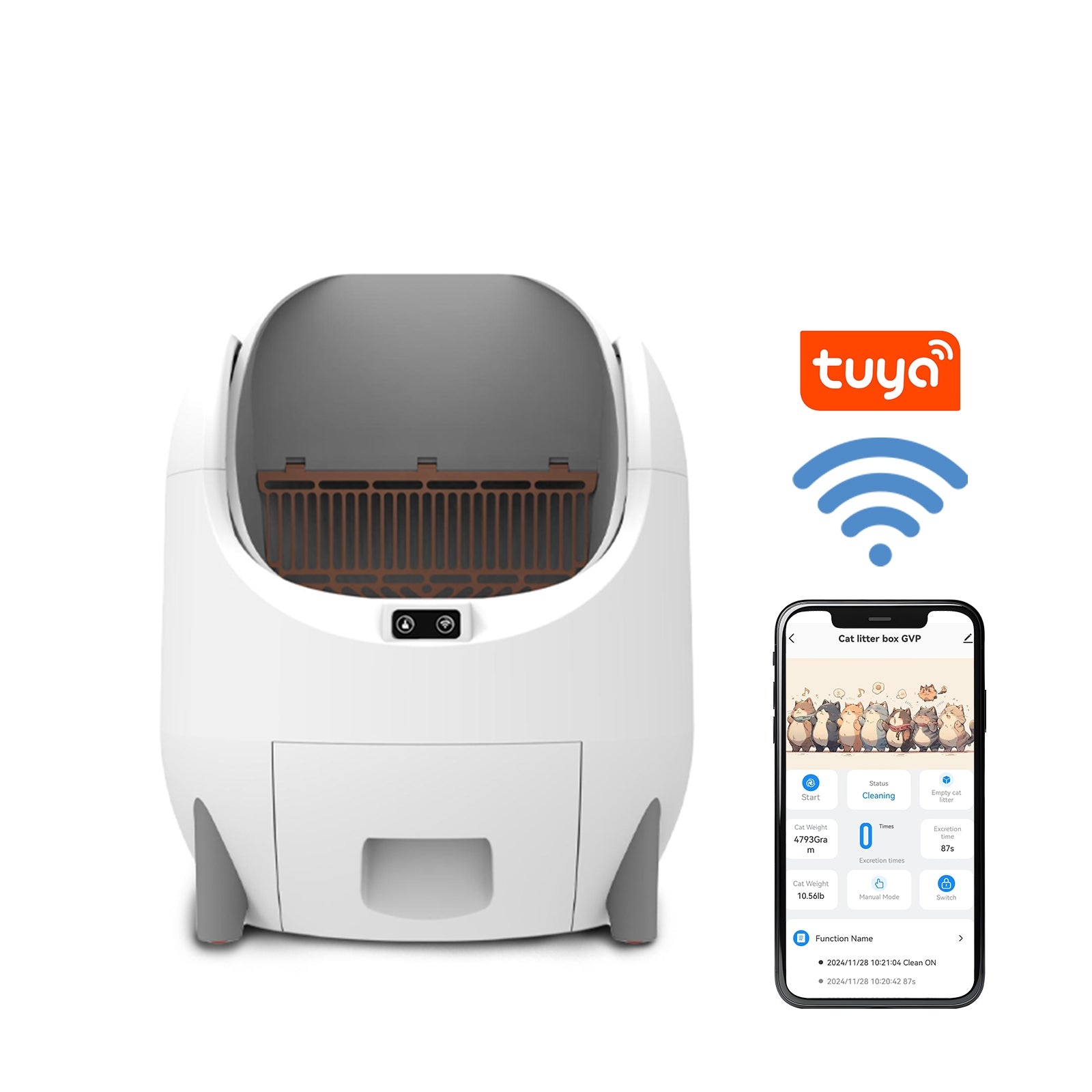 HBZH-ICB-21 Open-Top Smart Cat Litter Box Pro