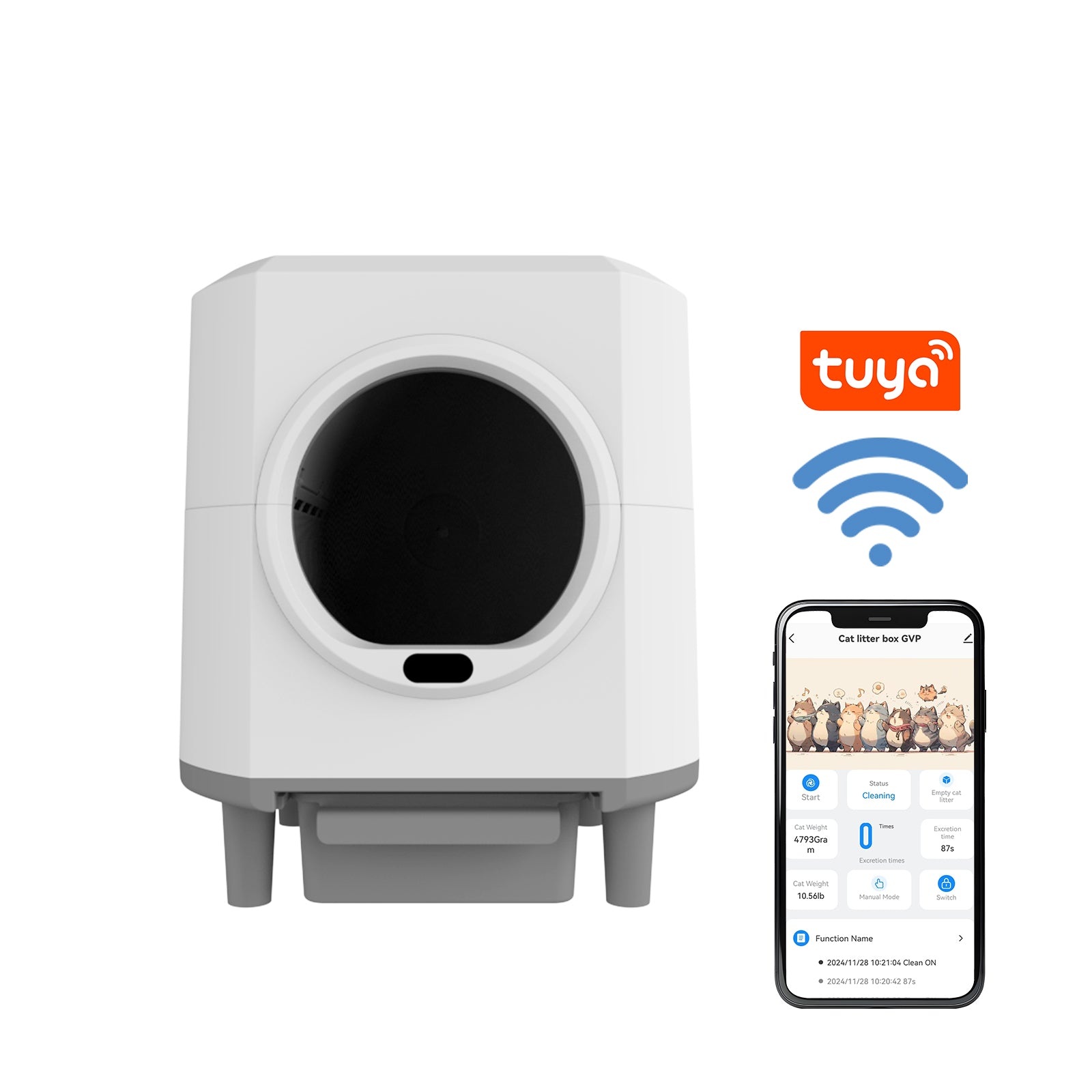 HBZH-ICB-19 Open-Top Smart Cat Litter Box - HBZH-ICB-19 wholesale manufacturer